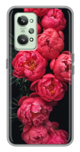 Чехол с печатью "Яркие пионы" для Realme GT2