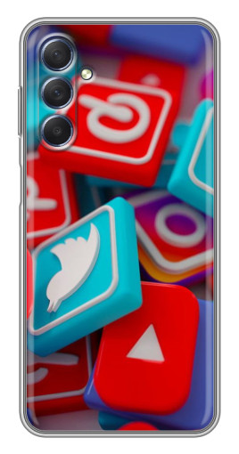 Чехол с картинкой "3Д эффект" для Sansung Galaxy M54 (5G)