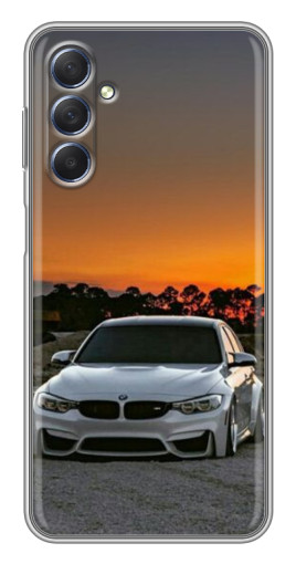 Чехол с печатью "BMW белая" для Sansung Galaxy M54 (5G)
