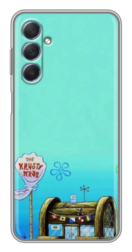 Силиконовый чехол с изображением "Krusty Krab" для Sansung Galaxy M54 (5G)
