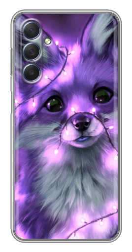 Чехол с печатью "Лисенок фиолетовый" для Sansung Galaxy M54 (5G)