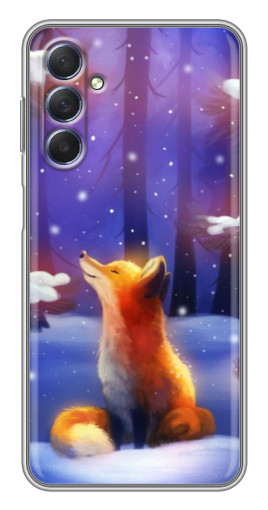 Силиконовый чехол с изображением "Лисичка в лесу" для Sansung Galaxy M54 (5G)