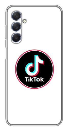 Силиконовый чехол с изображением "Лого Тик Ток" для Sansung Galaxy M54 (5G)
