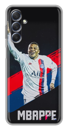 Силиконовый чехол с изображением "Mbappe в ПСЖ" для Sansung Galaxy M54 (5G)