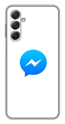 Силиконовый чехол с изображением "messenger logo" для Sansung Galaxy M54 (5G)