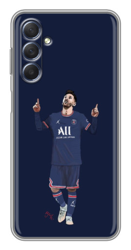 Чехол с картинкой "Месси в ПСЖ" для Sansung Galaxy M54 (5G)