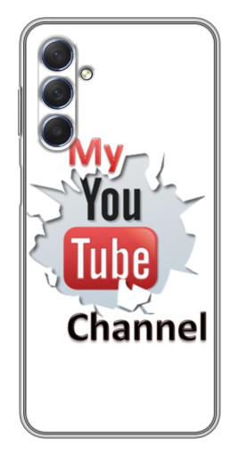 Силиконовый чехол с изображением "My YouTube" для Sansung Galaxy M54 (5G)