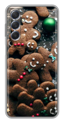 Чехол с печатью "Новогодние человечки" для Sansung Galaxy M54 (5G)