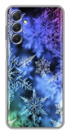 Чехол с картинкой "Разноцветные снежинки" для Sansung Galaxy M54 (5G)