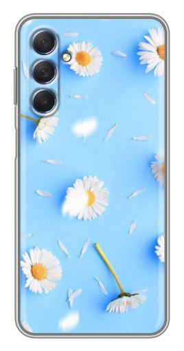 Силиконовый чехол с изображением "Ромашковый фон" для Sansung Galaxy M54 (5G)