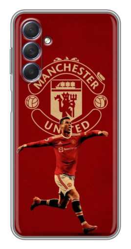 Чехол с печатью "Ronaldo в МЮ" для Sansung Galaxy M54 (5G)