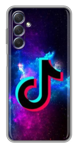 Силиконовый чехол с изображением "ТикТок в космосе" для Sansung Galaxy M54 (5G)
