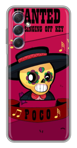 Силиконовый чехол с изображением "WANTED POCO" для Sansung Galaxy M54 (5G)