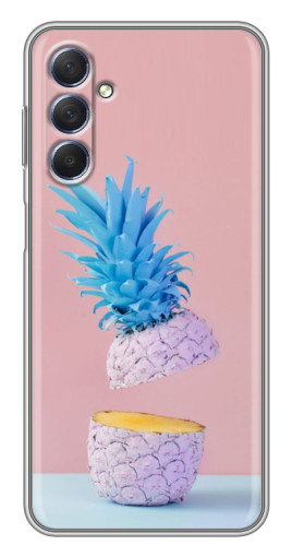 Силиконовый чехол с изображением "Яркий ананас" для Sansung Galaxy M54 (5G)