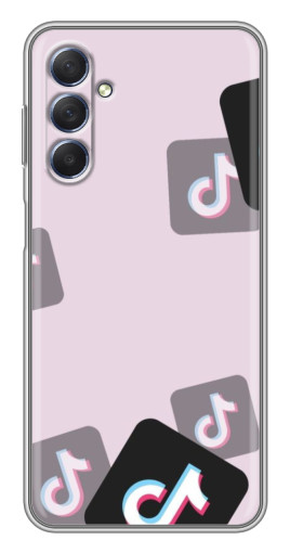 Чехол с печатью "Значки ТикоТока" для Sansung Galaxy M54 (5G)