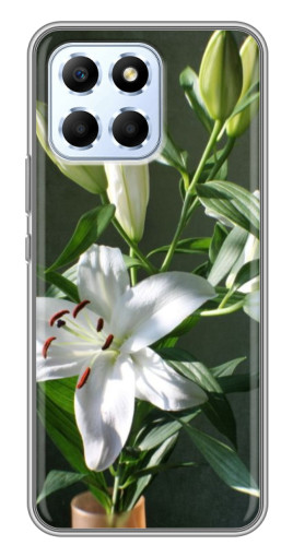 Чехол с картинкой "Белые лилии" для Huawei Honor X6