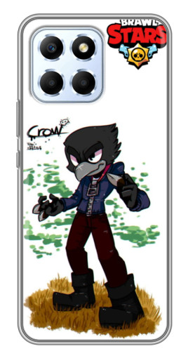 Силиконовый чехол с изображением "Crow" для Huawei Honor X6