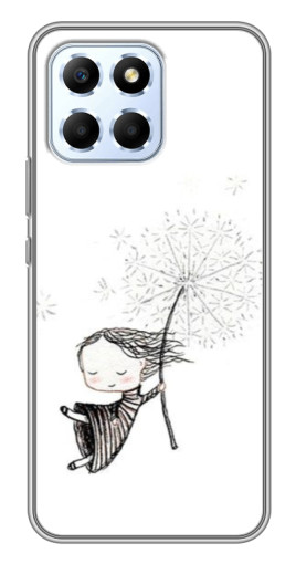 Чехол с принтом "Девочка с одуванчиком" для Huawei Honor X6