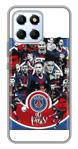 Силиконовый чехол с изображением "Команда PSG" для Huawei Honor X6