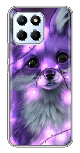 Чехол с картинкой "Лисенок фиолетовый" для Huawei Honor X6