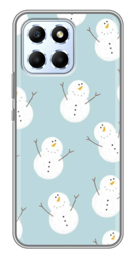 Чехол с печатью "Маленькие снеговики" для Huawei Honor X6
