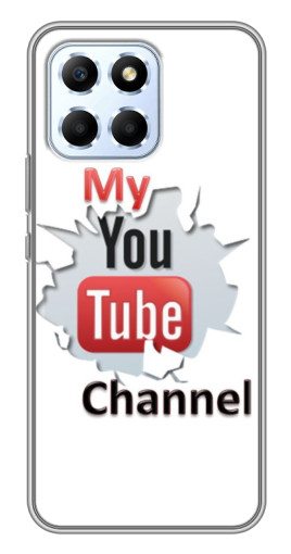 Чехол с принтом "My YouTube" для Huawei Honor X6