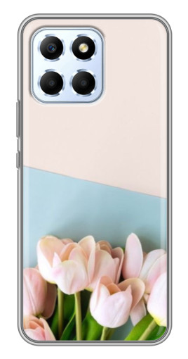 Чехол с картинкой "Нежные тюльпаны" для Huawei Honor X6
