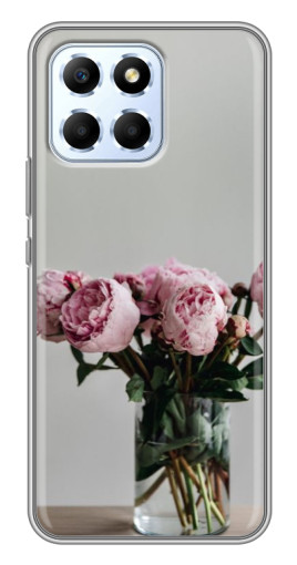 Чехол с принтом "Пионы в вазе" для Huawei Honor X6