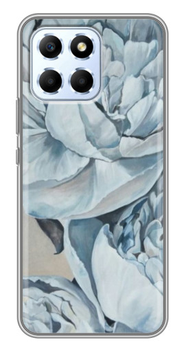 Силиконовый чехол с изображением "Рисунок пионы" для Huawei Honor X6