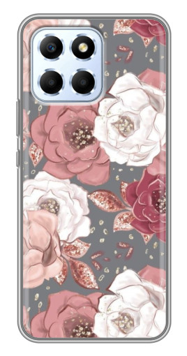 Чехол с печатью "Рисунок розы" для Huawei Honor X6