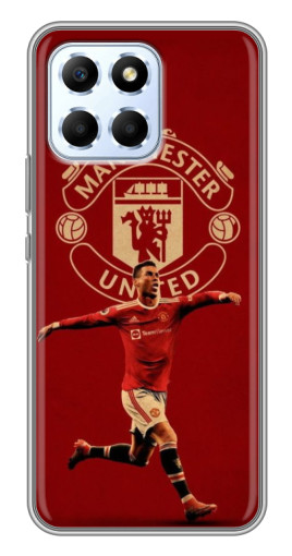 Чехол с картинкой "Ronaldo в МЮ" для Huawei Honor X6