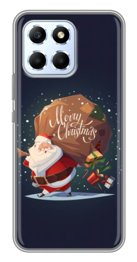 Чехол с печатью "Санта с подарками" для Huawei Honor X6