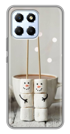 Силиконовый чехол с изображением "Снеговики из зефира" для Huawei Honor X6