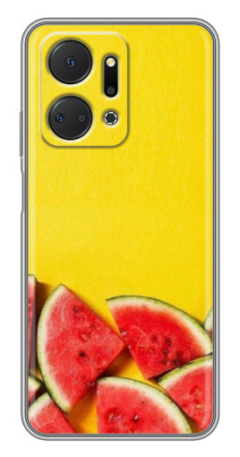 Чехол с принтом "Арбузики на желтом" для Huawei Honor X7a
