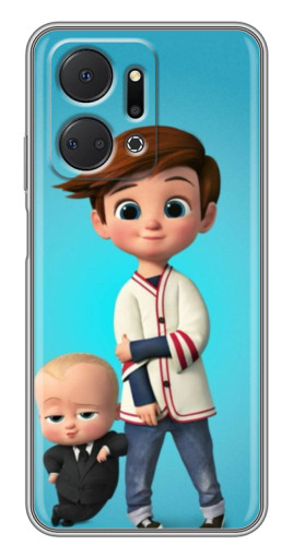 Чехол с картинкой "Boss and Boy" для Huawei Honor X7a