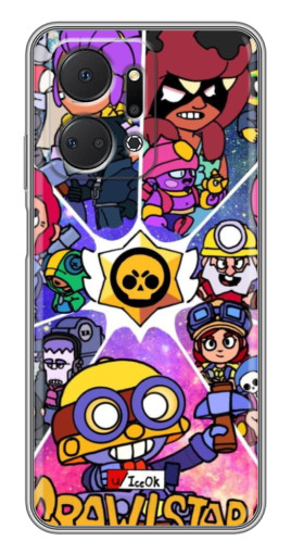 Чехол с печатью "Brawl заставка" для Huawei Honor X7a
