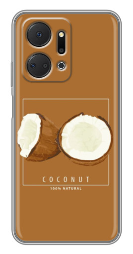 Силиконовый чехол с изображением "Coconut" для Huawei Honor X7a