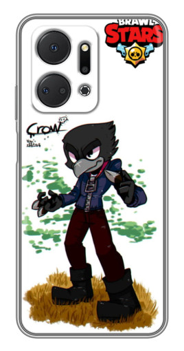 Чехол с принтом "Crow" для Huawei Honor X7a