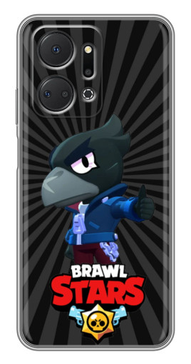 Чехол с печатью "Crow Brawl Stars" для Huawei Honor X7a