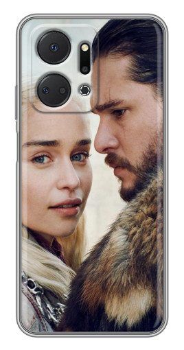 Чехол с принтом "Дейнерис и Сноу" для Huawei Honor X7a