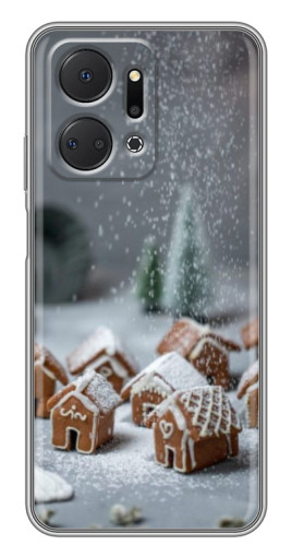 Чехол с принтом "Домики из пряников" для Huawei Honor X7a