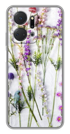 Силиконовый чехол с изображением "Фон полевых цветов" для Huawei Honor X7a