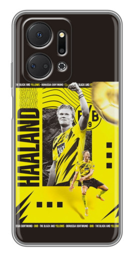 Силиконовый чехол с изображением "Golden Haaland" для Huawei Honor X7a