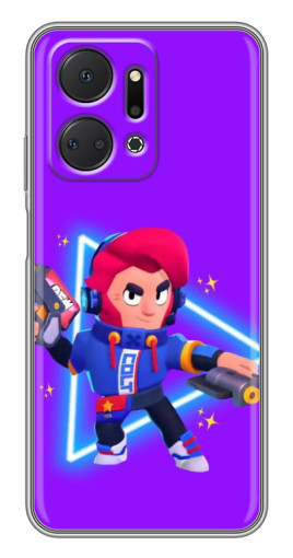 Чехол с картинкой "Кольт в наушниках" для Huawei Honor X7a