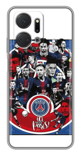 Чехол с печатью "Команда PSG" для Huawei Honor X7a