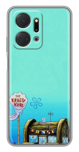Чехол с картинкой "Krusty Krab" для Huawei Honor X7a