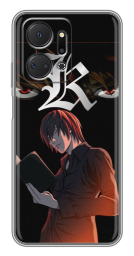 Силиконовый чехол с изображением "Лайт Ягами Death Note" для Huawei Honor X7a