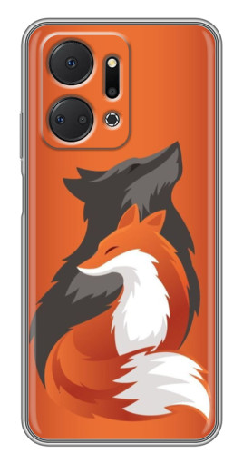 Чехол с картинкой "Лиса ART" для Huawei Honor X7a