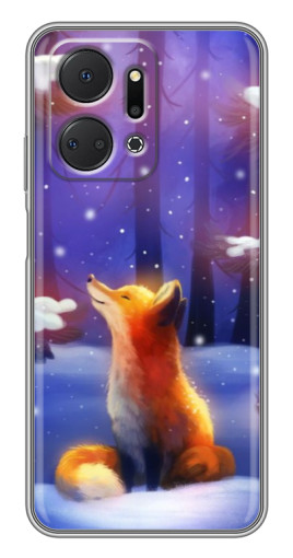 Силиконовый чехол с изображением "Лисичка в лесу" для Huawei Honor X7a