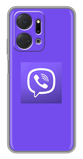 Силиконовый чехол с изображением "Лого Viber" для Huawei Honor X7a